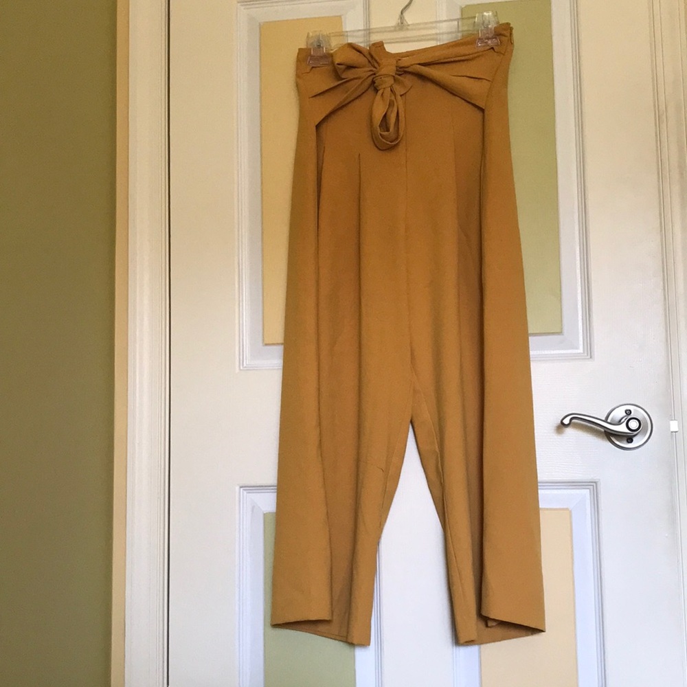 Moon River tie waist dress pants